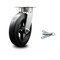 Service Caster 8 Inch Kingpinless Rubber on Steel Wheel Swivel Caster with Swivel Lock SCC SCC-KP30S820-RSR-BSL - alternate 1